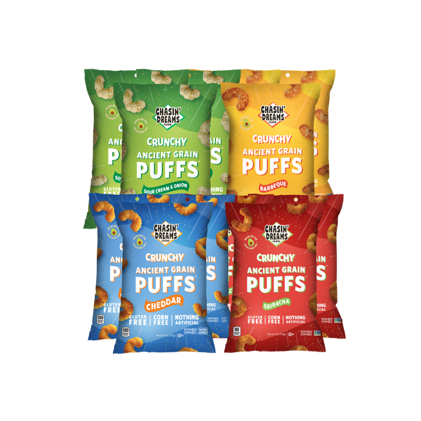 Crunchy Ancient Grain Ultimate Variety Puff Pack - Chasin' Dreams Farm